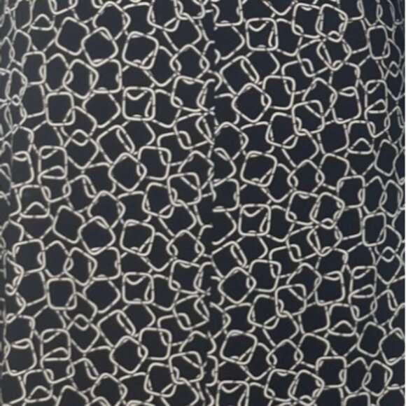 Chaps Wrap Dress Women Medium Black White Long Sleeve - Picture 6 of 8